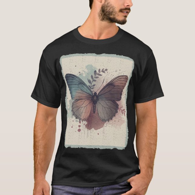 Camiseta Borboleta Abstrato 01 (Frente)