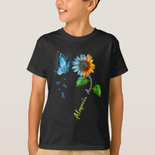 Camiseta Borboleta Alopecia de Girassol Sensibilização