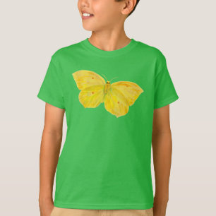 Camiseta Borboleta amarela Brilho comum