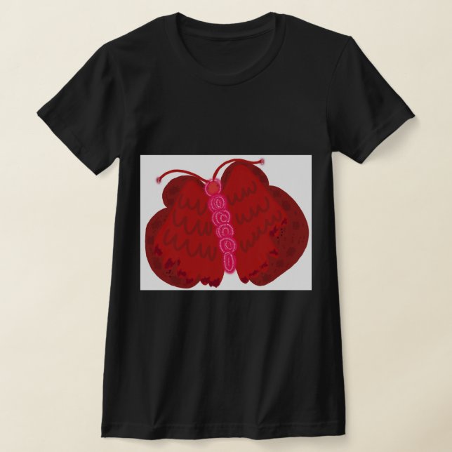 Camiseta Borboleta Anjo Vermelho (Postura )