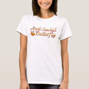 Camiseta Borboleta anti-social