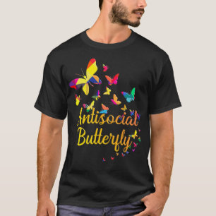Camiseta Borboleta antissocial antissocial