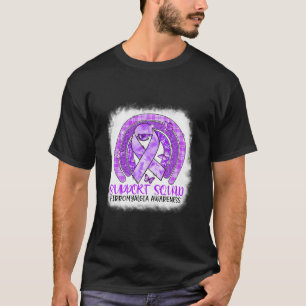Camiseta Borboleta Arco-Íris Suporte a Fibromialgia Esquadr