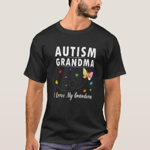 Camiseta Borboleta Autismo Avó Amo Meu Avô Awaren