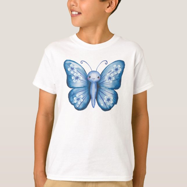 Camiseta Borboleta Azul (Frente)