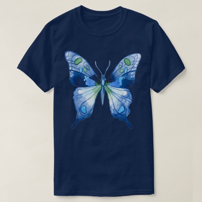 Camiseta Borboleta Azul 2 (Frente do Design)