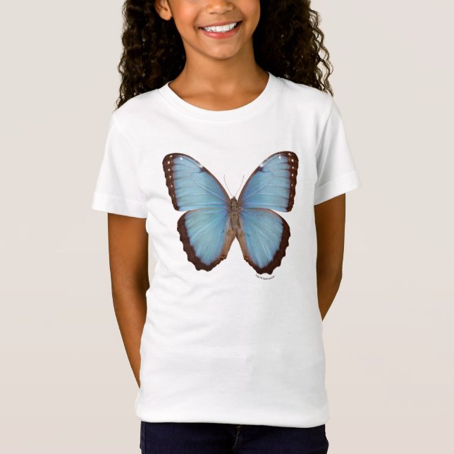 Camiseta Borboleta azul de Morpho (Frente)