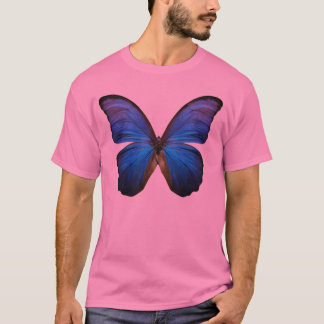 Camiseta Borboleta azul lindo de Morpho