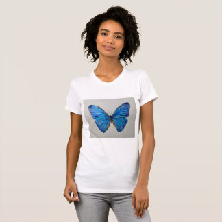 Camiseta Borboleta Azul Morpho