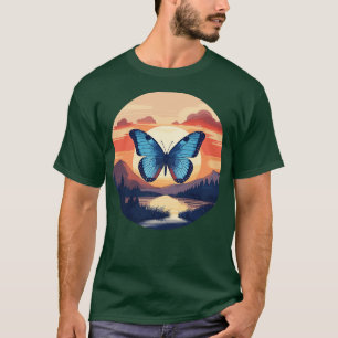 Camiseta Borboleta Azul Morpho 13