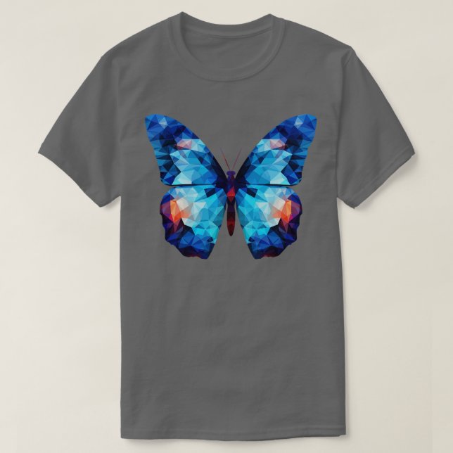 Camiseta Borboleta Azul Morpho 16 (Frente do Design)
