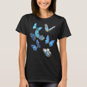 Camiseta Borboleta Azul Morpho Enxames Lepidoptera Entomolo