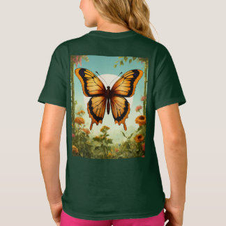 Camiseta Borboleta "B" elegante: Design de Logotipo Letra I