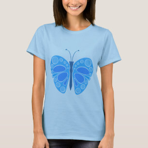 Camiseta Borboleta Blueberry Sky 60s