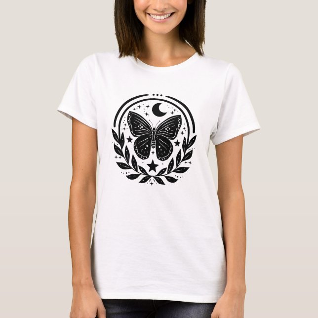 Camiseta Borboleta boho mística (Frente)