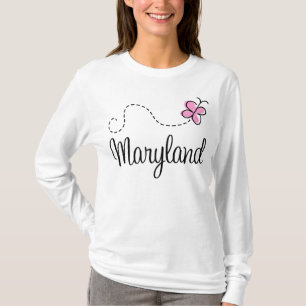 Camiseta Borboleta bonito Maryland