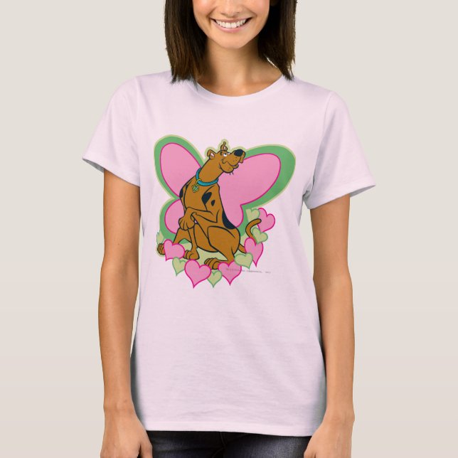 Camiseta Borboleta bonito Scooby-Doo (Frente)