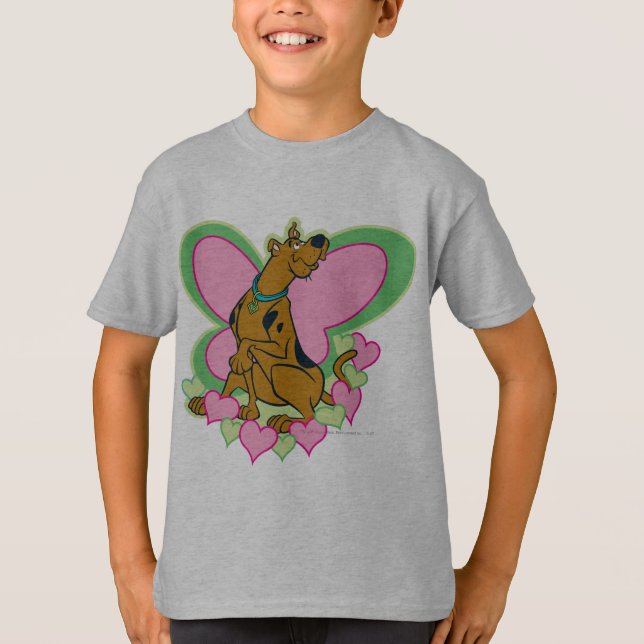 Camiseta Borboleta bonito Scooby-Doo (Frente)