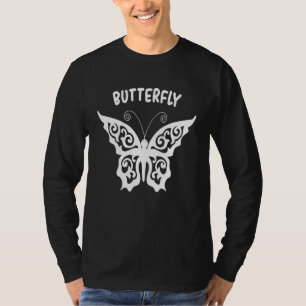 Camiseta Borboleta-branca-borboleta-borboleta Illustrati