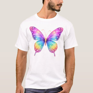 Camiseta Borboleta Brilhante