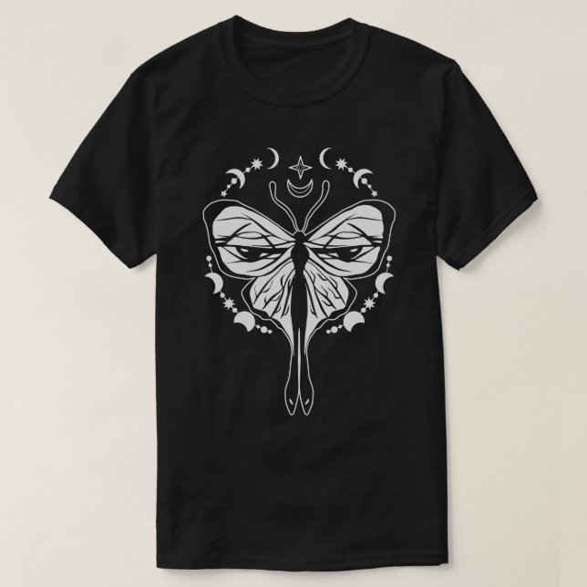 Camiseta Borboleta Celestial Borboleta Mística Ventilador C (Frente do Design)