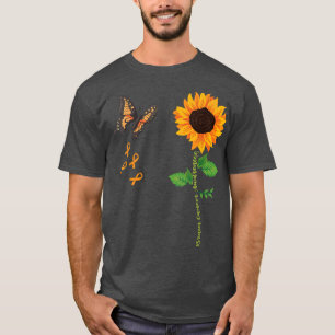Camiseta Borboleta Cérebro de girassol Cérebro Conhecimento
