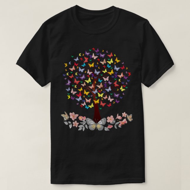 Camiseta Borboleta colorida borboleta Nature Lover bea (Frente do Design)