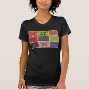 Camiseta Borboleta Colorida Vintage de Belas Artes