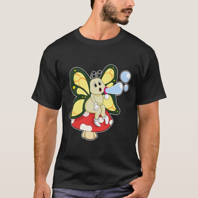 Camiseta Borboleta com bolhas de sabão (Frente)