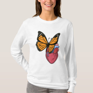 Camiseta Borboleta com Coração