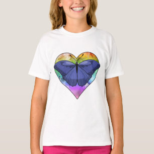 Camiseta Borboleta com Coração
