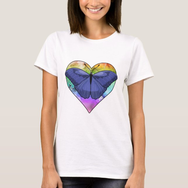 Camiseta Borboleta com Coração (Frente)