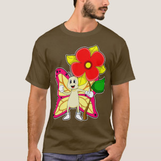 Camiseta Borboleta com Flor