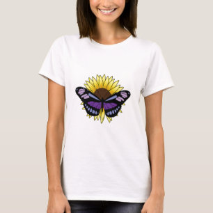 Camiseta Borboleta com girassol