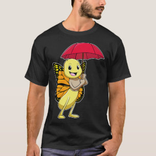 Camiseta Borboleta com guarda-chuva