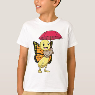 Camiseta Borboleta com guarda-chuva