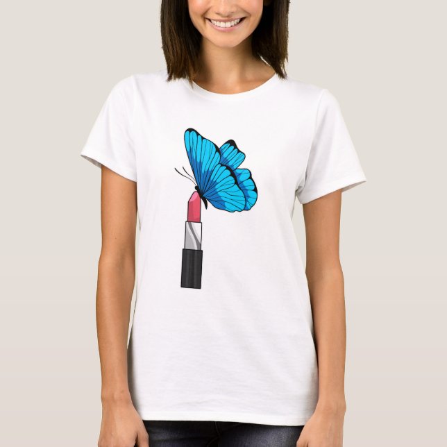 Camiseta Borboleta com Lipstick (Frente)