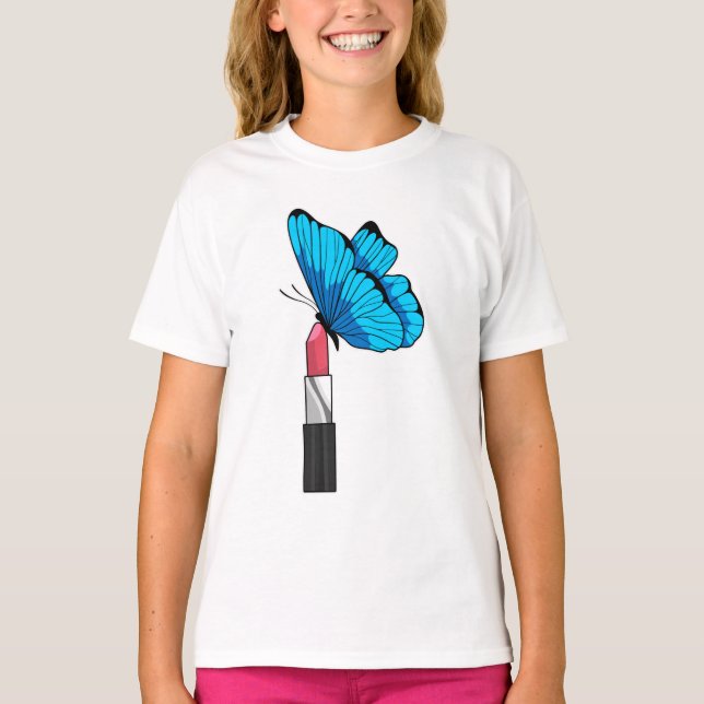 Camiseta Borboleta com Lipstick (Frente)