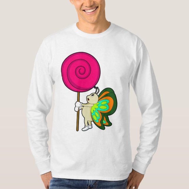 Camiseta Borboleta com pirulito (Frente)