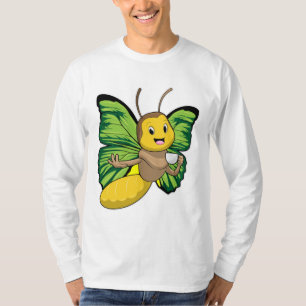 Camiseta Borboleta com Taça de Café
