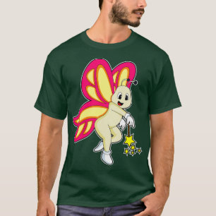 Camiseta Borboleta como Mágica com varinha mágica