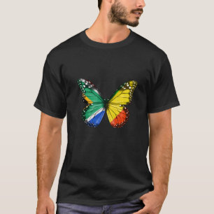 Camiseta Borboleta da Bandeira do Congresso Sul-Africano
