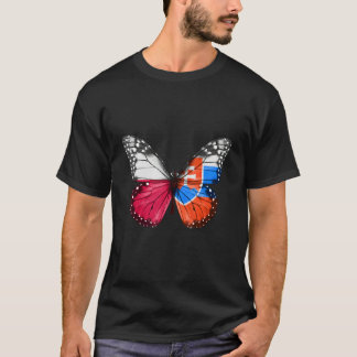 Camiseta Borboleta da Bandeira Eslovaca Polonesa