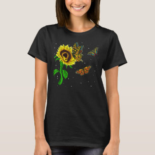Camiseta Borboleta Da Natureza Flor Amarela Jardineiro Hipp