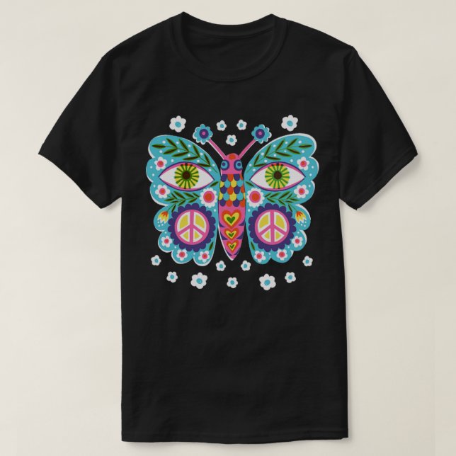Camiseta Borboleta da Paz (Frente do Design)
