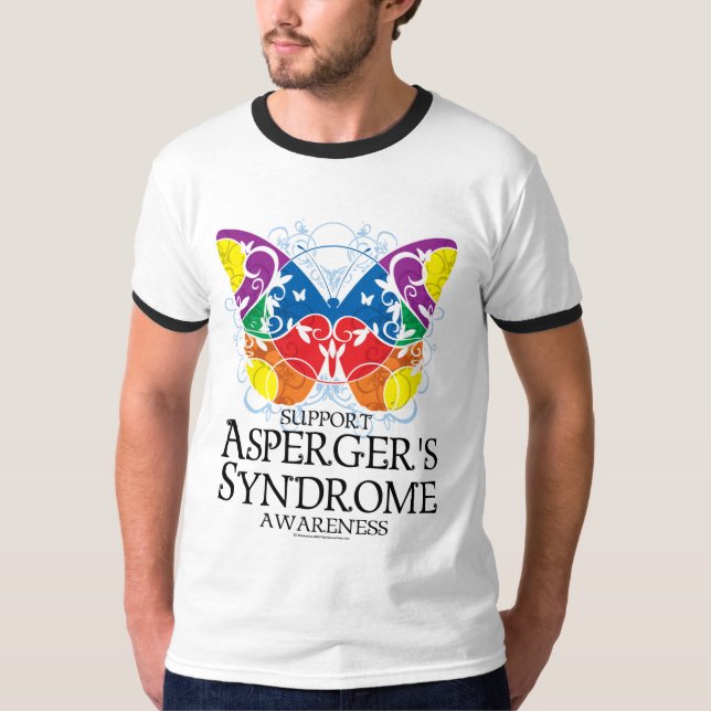Camiseta Borboleta da síndrome de Asperger (Frente)