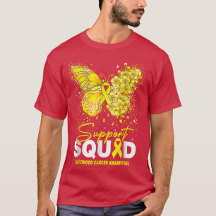 Camiseta Borboleta de apoio à conscientização do Cancer inf