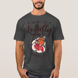 Camiseta Borboleta de Arte Celestial Falando Insetos Místic