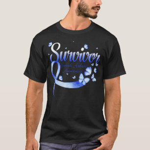 Camiseta Borboleta de Consciência da Artrite Juvenil Sobrev