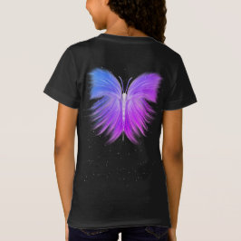 Camiseta Borboleta de fantasia espacial